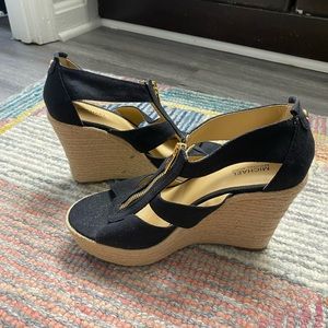 Michael Kors Wedge Sandals, Size 7